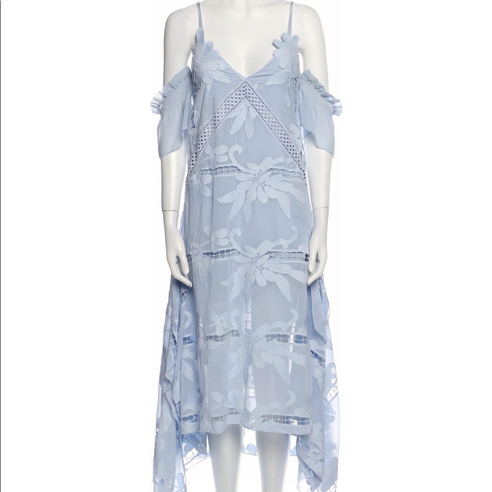Self Portrait Azalea dress in light blue